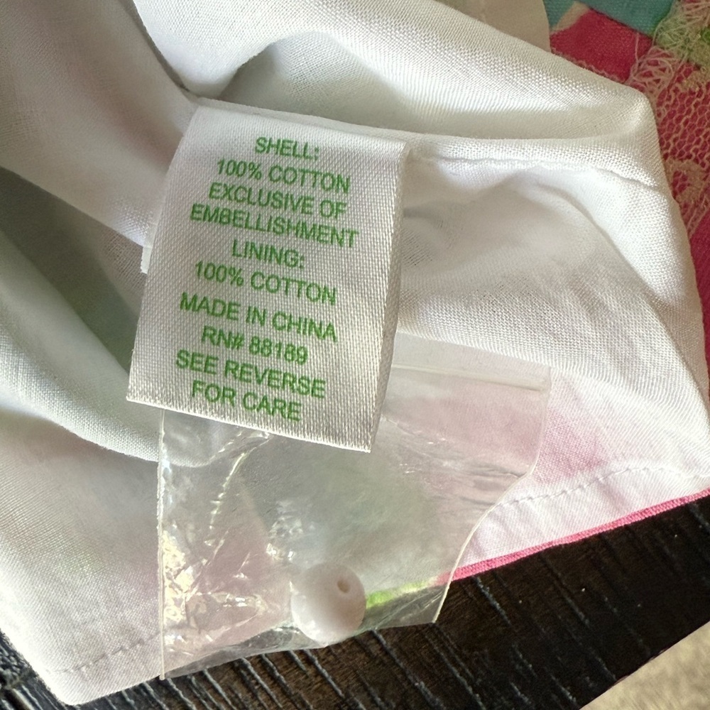 New ▶️ Lilly Pulitzer ◀️ Lindy PB Pink A Delicacy Beaded Neck Shift Size 12 - Picture 12 of 12